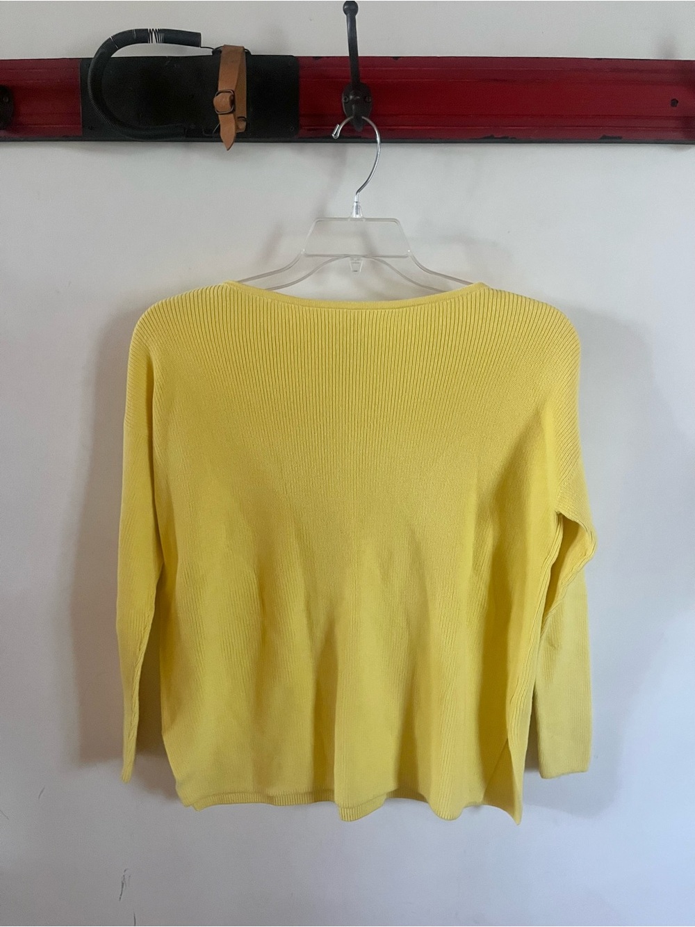 Yellow boat neck Sweater